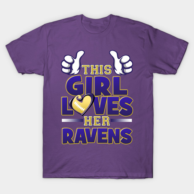 This Girl Loves Her Ravens Football